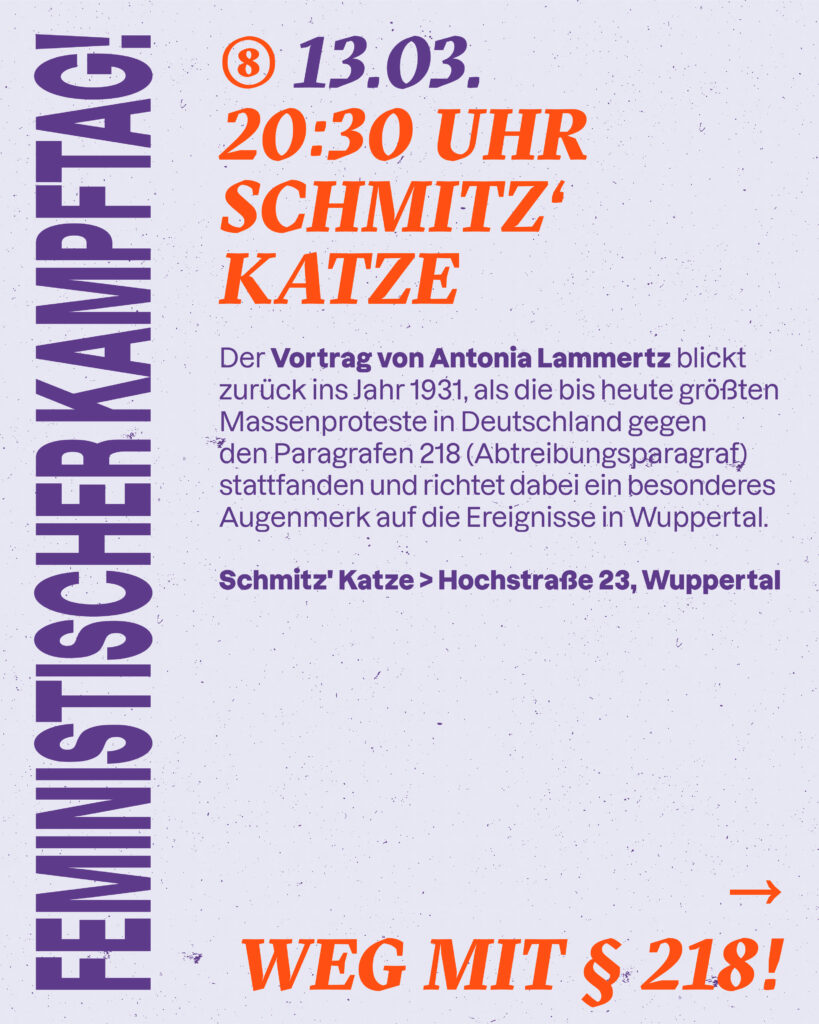 Vortrag: Weg mit §218!