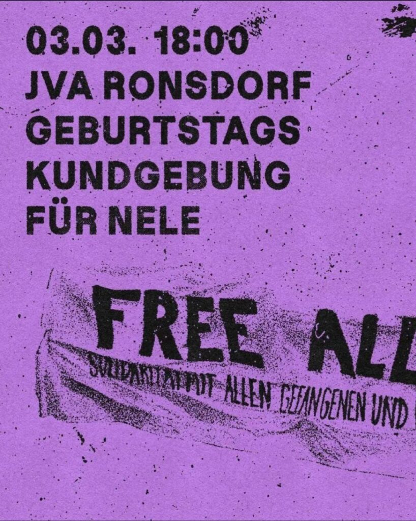 Geburtstags-Kundgebung für Nele